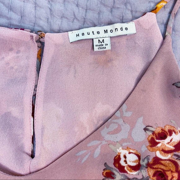 Cold Shoulder Floral Boho Top - Picture 4 of 7